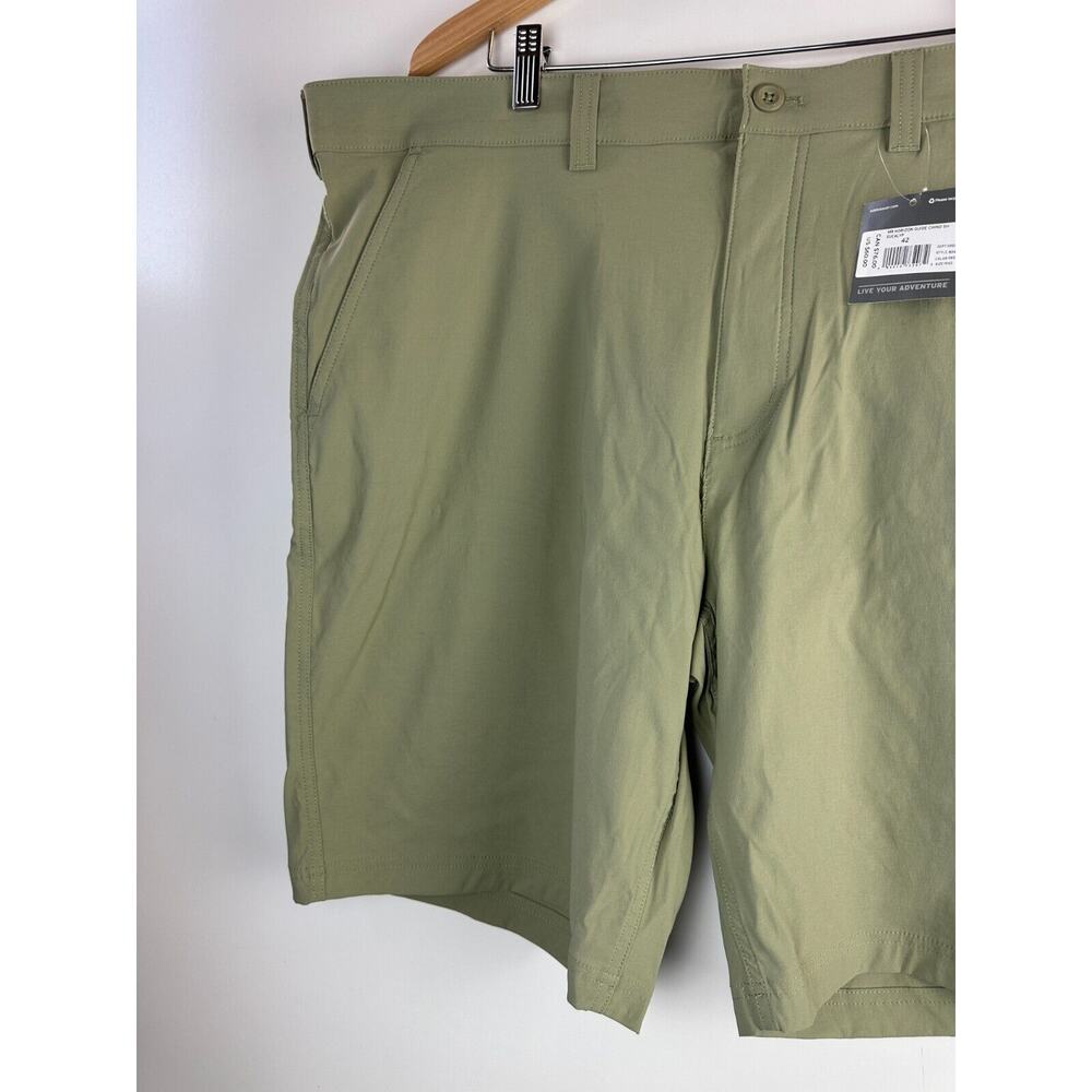 NWT Eddie Bauer Horizon Guide 10" Chino Shorts Stretch Eucalyptus Green Men's 42 - Picture 10 of 11